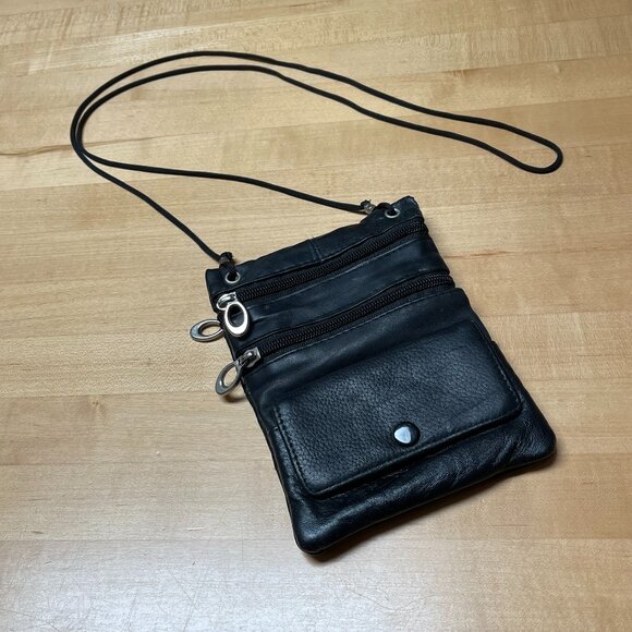 None Handbags - Small EUC Black Leather Purse